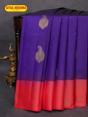 Mysure Silk Blue saree with jari
