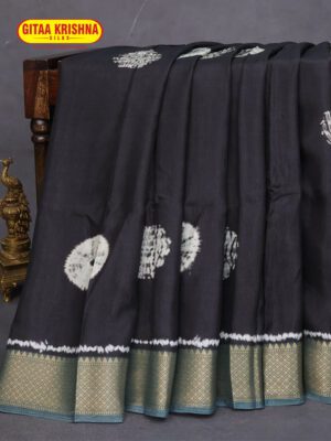 Off White Silk Warli Printed Saree