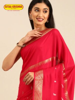 Red_Mysore_Silk-Sare_1