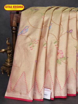 Kanjivaram Art Silk Saree with Blouse Pieces